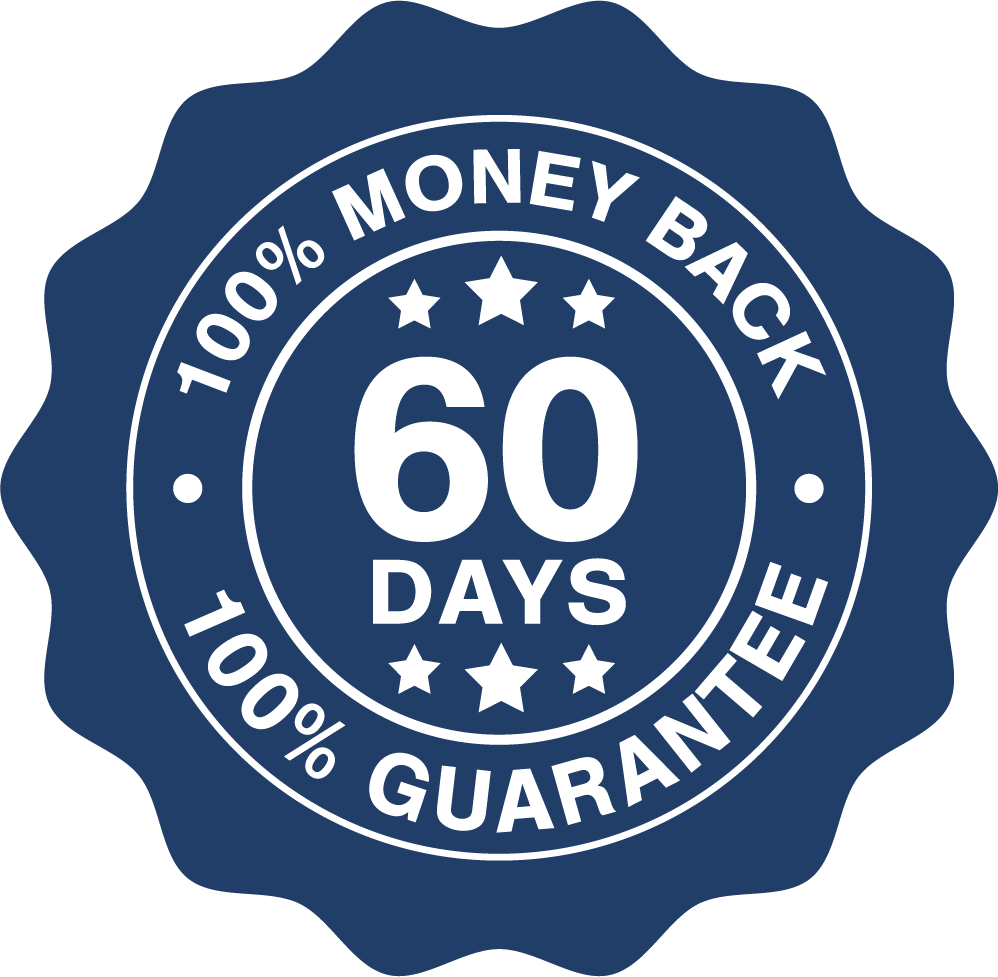 JellyThin buy now 60-day full money-back satisfaction guarantee badge